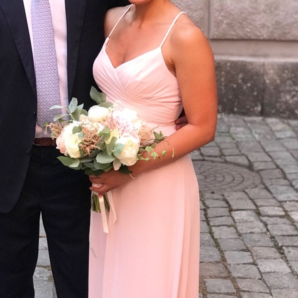 Levkoff Surplice Neck Chiffon Gown
